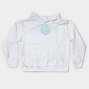 Iridescent Rainbow Mandala Kids Hoodie